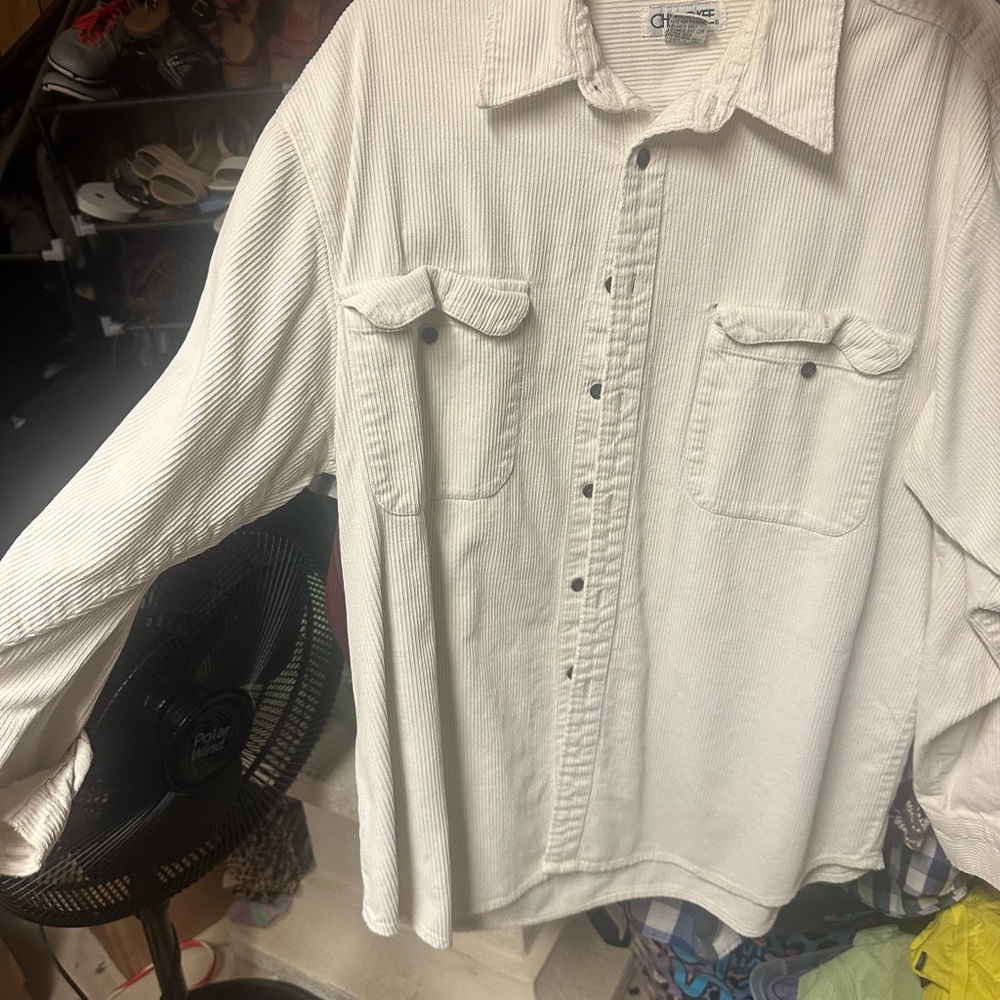 Cherokee Cream Corduroy‎ Shirt fishing shirt